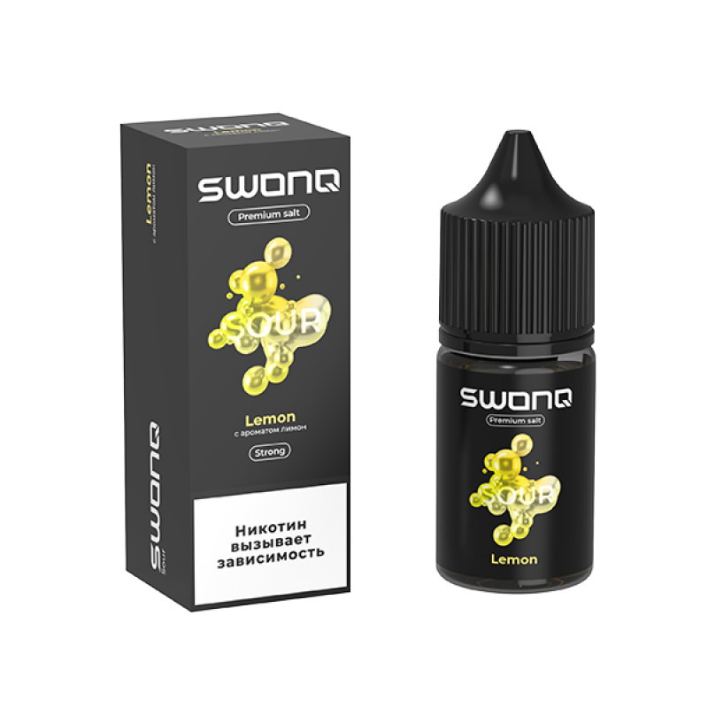 Фото и внешний вид — SWONQ Sour SALT 30ml - Lemon (Лимон) S
