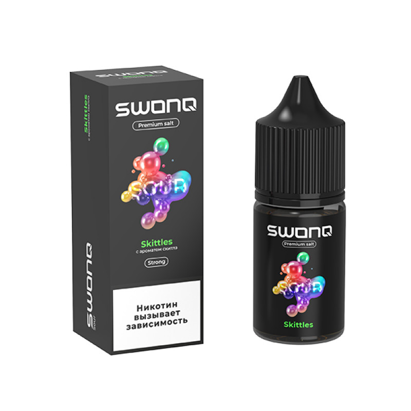Фото и внешний вид — SWONQ Sour SALT 30ml - Skittles (Скитлз) S