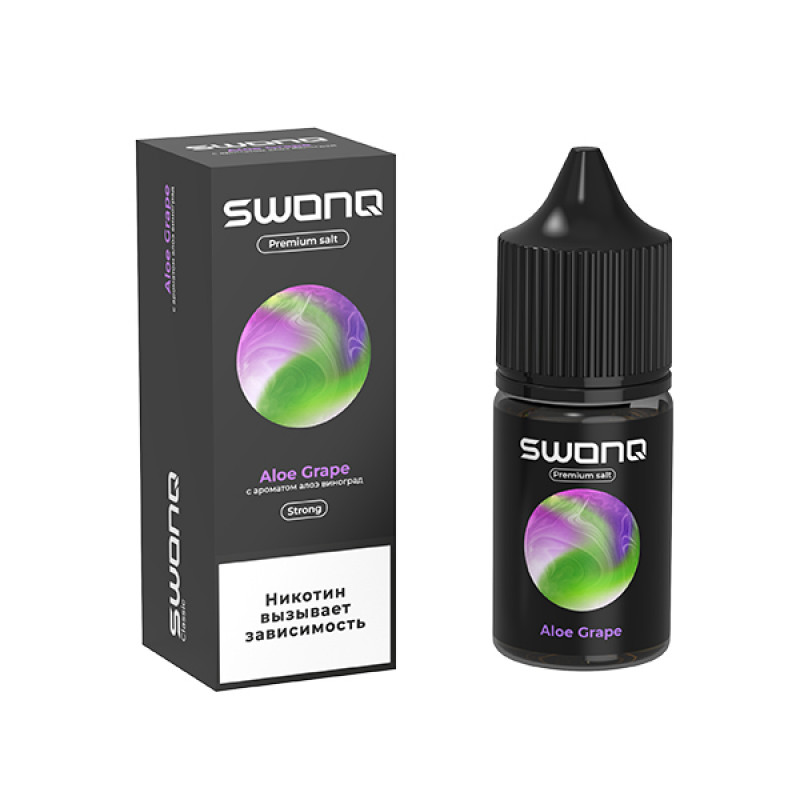Фото и внешний вид — SWONQ Swog SALT 30ml - Aloe Grape (Алое Виноград) S