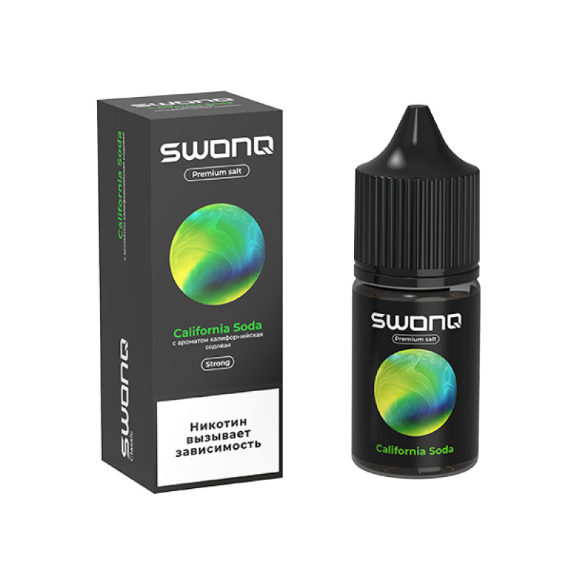 Фото и внешний вид — SWONQ Swog SALT 30ml - California Soda (Калифорнийская содовая) S