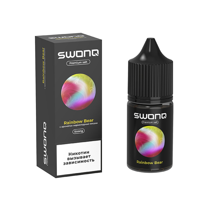 Фото и внешний вид — SWONQ Swog SALT 30ml - Rainbow Bear (Мармеладные мишки) S