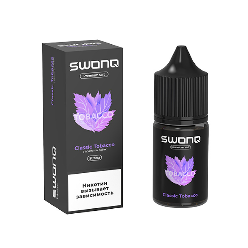 Фото и внешний вид — SWONQ Tobacco SALT 30ml - Classic tobacco (Табак) S