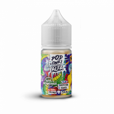 Alfa Vape & PODONKI SALT 30ml - Энергетик с Манго S