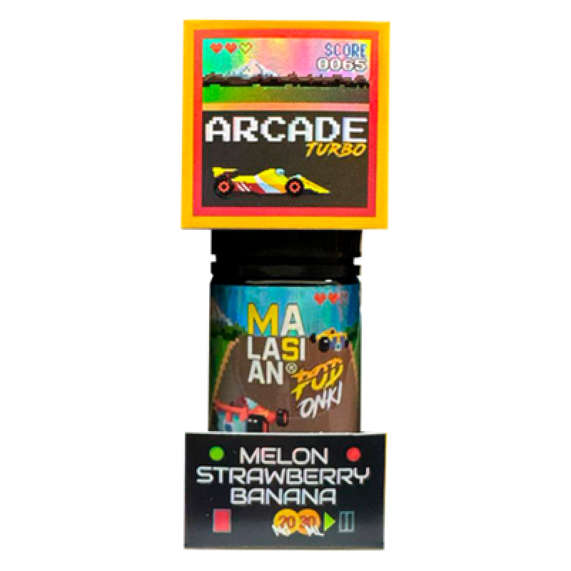 Фото и внешний вид — PODONKI & MALASIAN ARCADE 30ml - Дыня Клубника Банан S