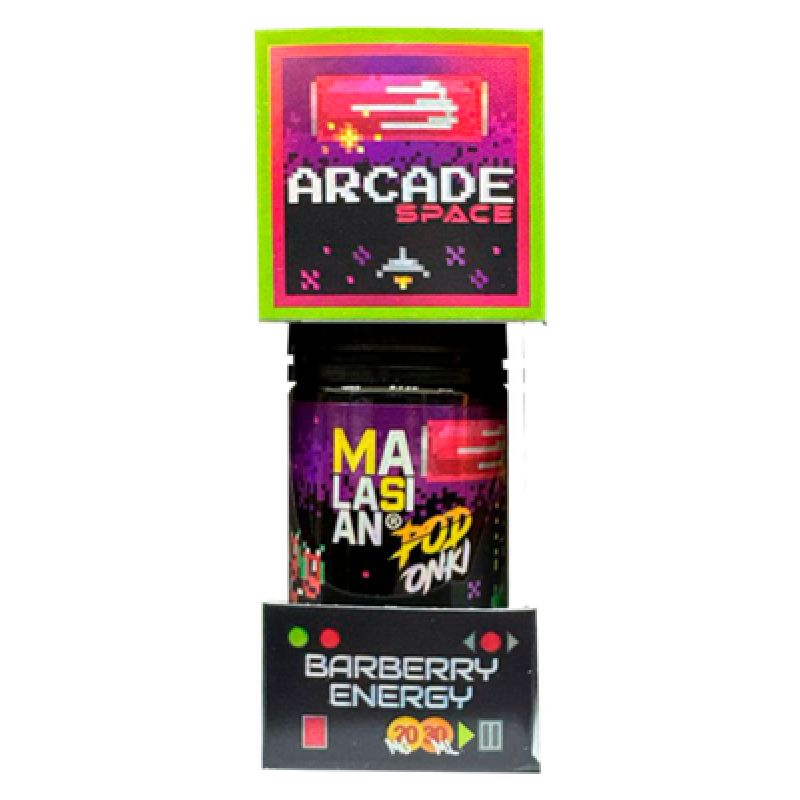 Фото и внешний вид — PODONKI & MALASIAN ARCADE 30ml - Барбарисовый Энергетик S