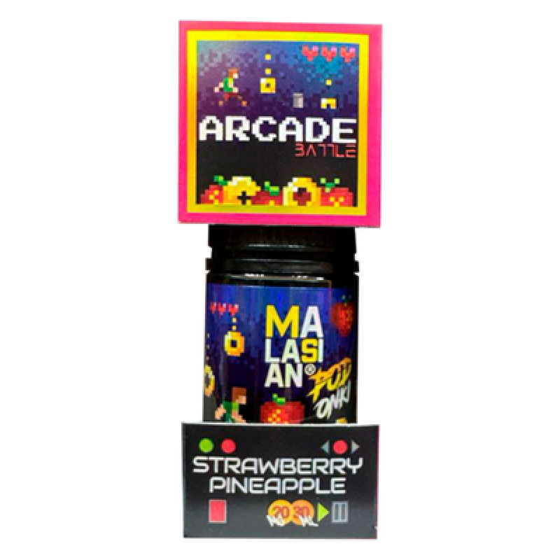 Фото и внешний вид — PODONKI & MALASIAN ARCADE 30ml - Клубника Ананасовые Кольца S