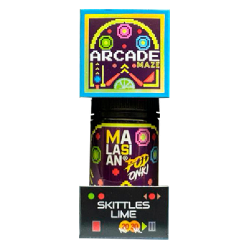 Фото и внешний вид — PODONKI & MALASIAN ARCADE 30ml - Скитлс Лайм S