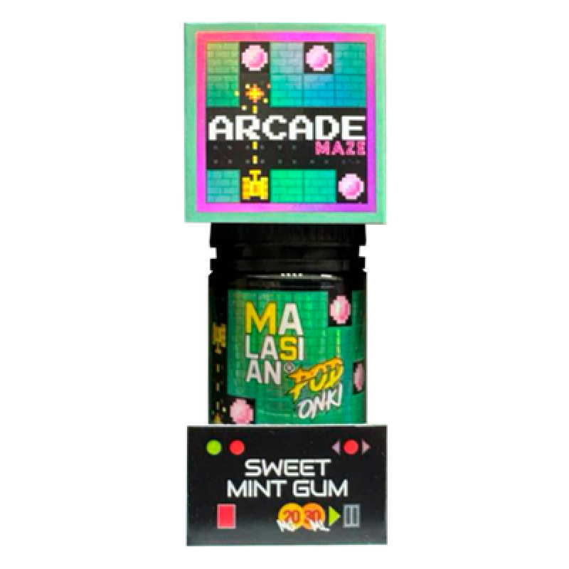 Фото и внешний вид — PODONKI & MALASIAN ARCADE 30ml - Сладкая Мятная Жвачка S
