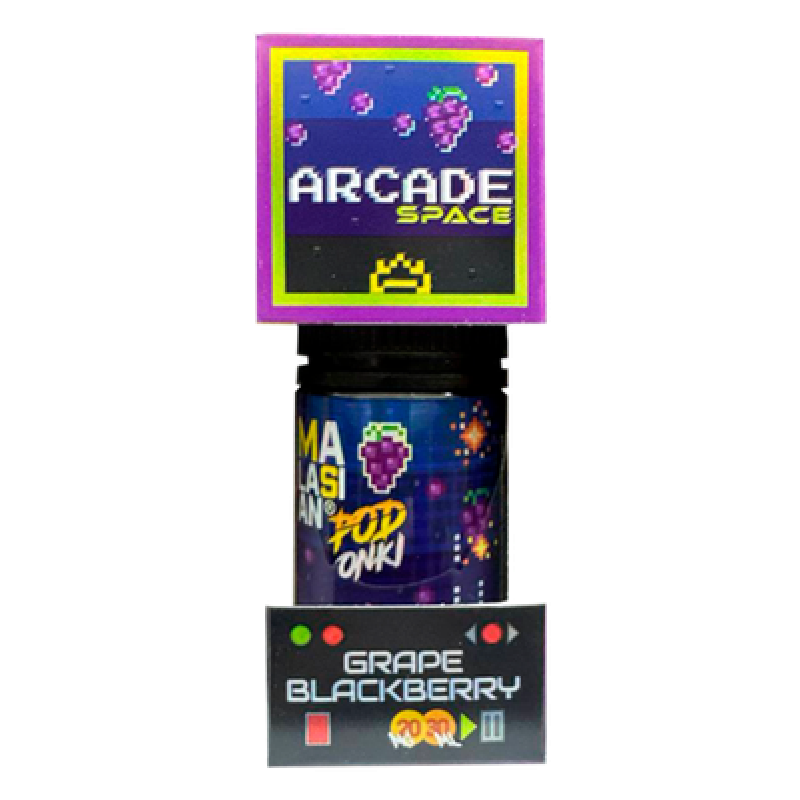Фото и внешний вид — PODONKI & MALASIAN ARCADE 30ml - Виноград Ежевика S