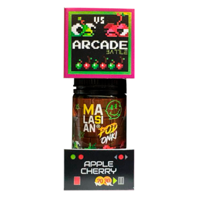 Фото и внешний вид — PODONKI & MALASIAN ARCADE 30ml - Яблоко Вишня S