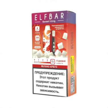 Elf Bar Sweet King 30000 - Яблоко Арбуз