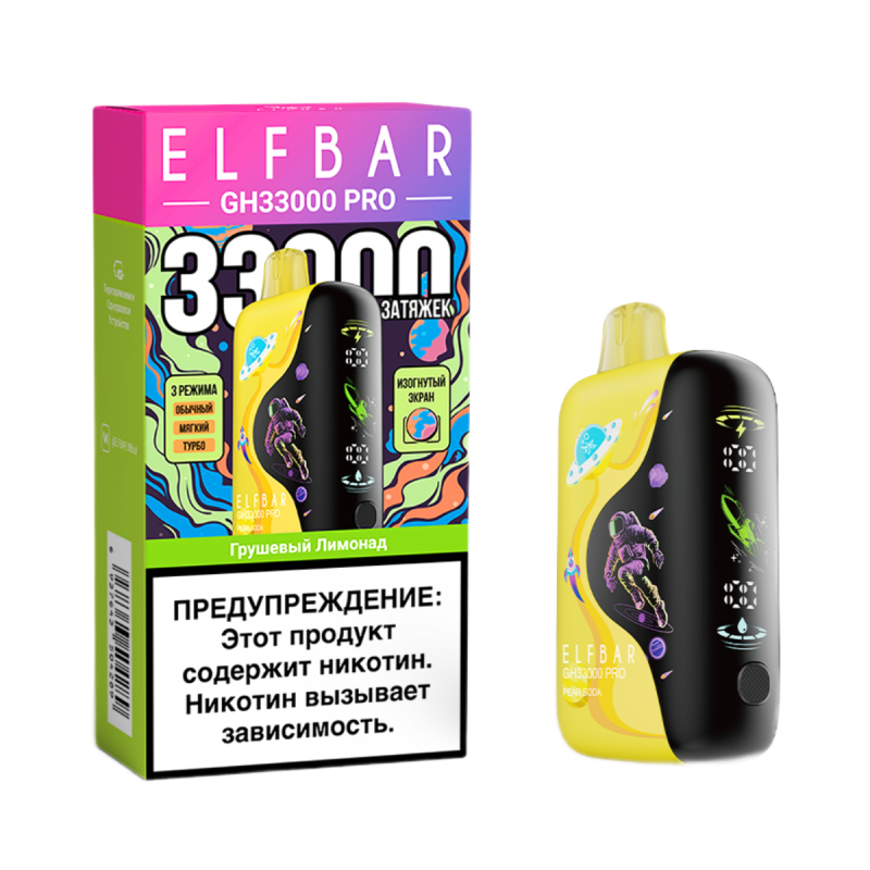 Фото и внешний вид — Elf Bar GH PRO 33000 - Грушевый Лимонад