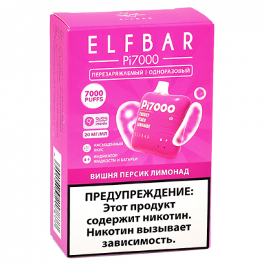 ELFBAR Pi 7000 - Вишня Персик Лимонад