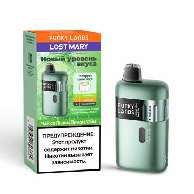 Funky Lands & Lost Mary SONIC 30000 - Чай Со Льдом Лимон Лайм
