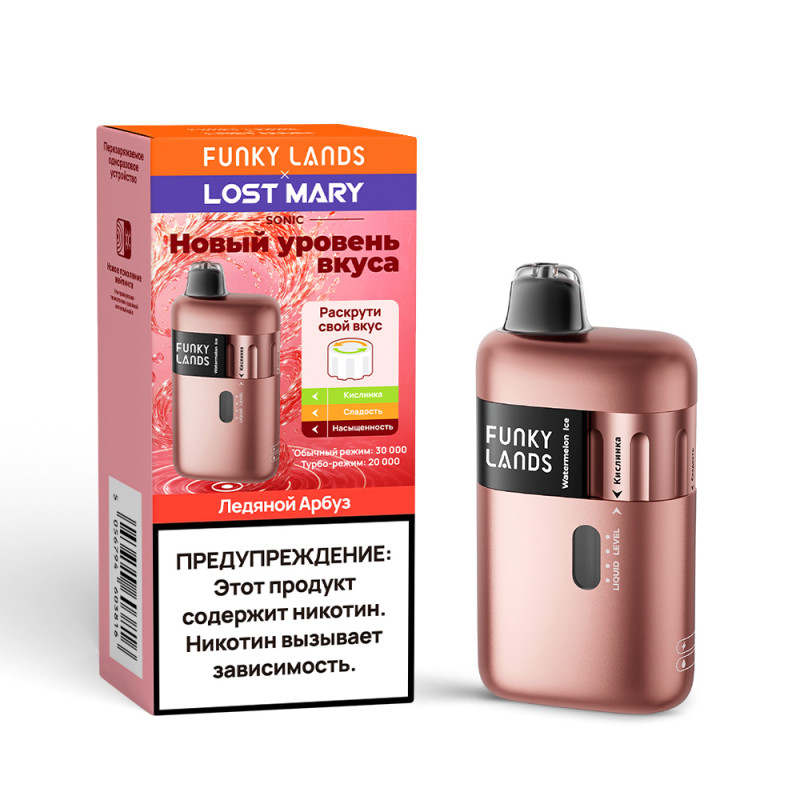 Фото и внешний вид — Funky Lands & Lost Mary SONIC 30000 - Ледяной Арбуз