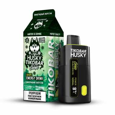 TIKOBAR HUSKY Сибирь 12000 - Grape Energy Drink (Виноградный Энергетик) (М)