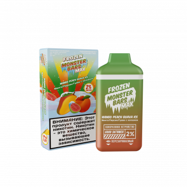 Frozen Monster Bars Max 6000 - Mango Peach Guava Ice