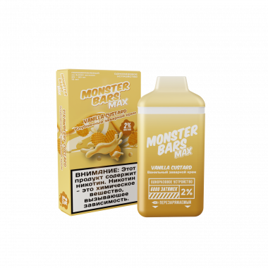 Monster Bars Max 6000 - Vanilla Custard