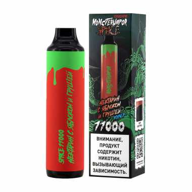 ОЭС MONSTERVAPOR SPACE 11000 Нектарин с яблоком и грушей