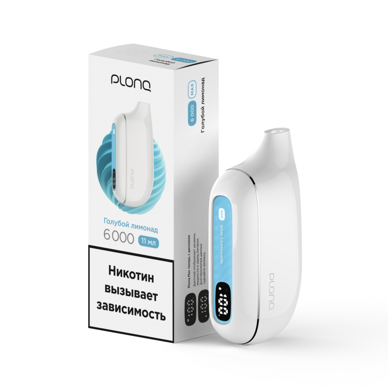 Фото и внешний вид — PLONQ MAX 6000 - Голубой лимонад