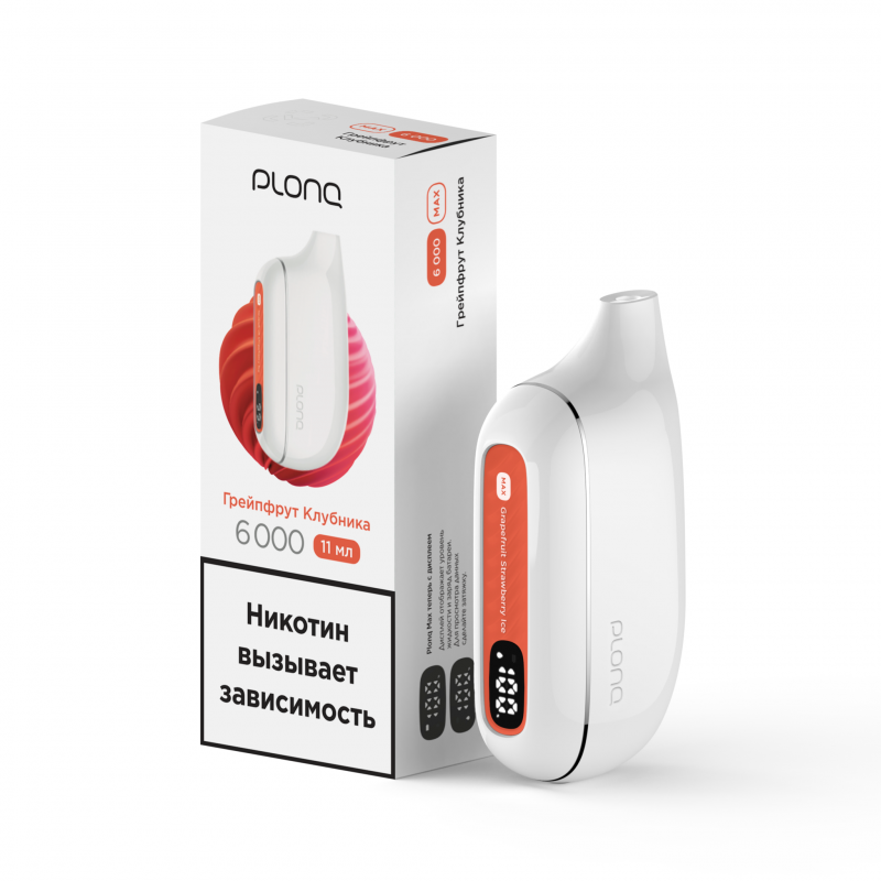 Фото и внешний вид — PLONQ MAX 6000 - Грейпфрут клубника