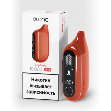 ЭСДН Plonq MAX PRO вкус КЛУБНИКА до 10000 затяжек