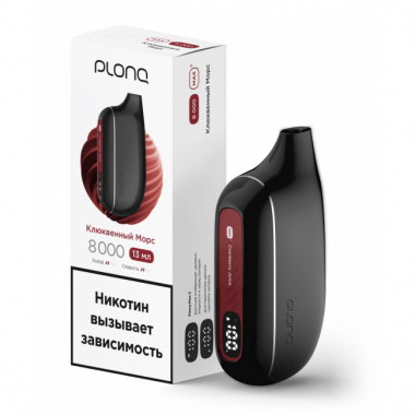 Plonq Max S 8000 - Клюквенный Морс