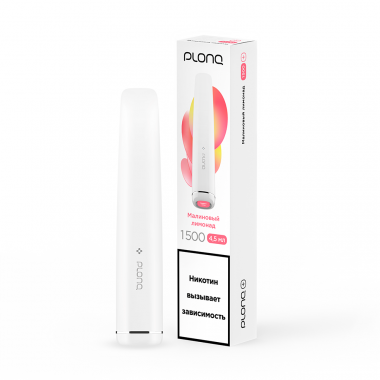 ЭСДН PLONQ PLUS ВКУС: МАЛИНОВЫЙ ЛИМОНАД до 1500 затяжек