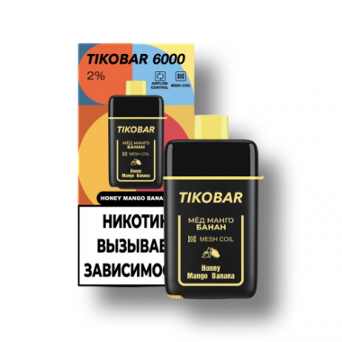 ОЭС TIKOBAR 6000 - Honey Mango Banana Мёд Манго Банан (М)
