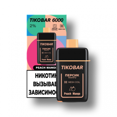 ОЭС TIKOBAR 6000 - Peach Mango Персик Манго (М)