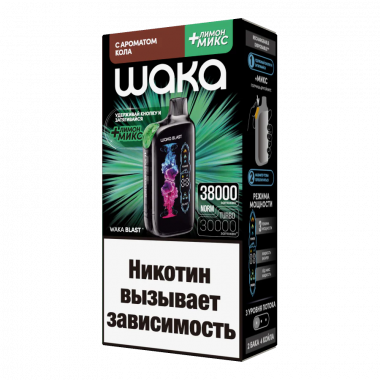 WAKA BLAST 38000 - Кола + Лимон