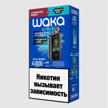 WAKA by E.T Burst 41000 - Вишня + Лёд Микс
