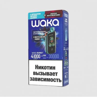 WAKA by E.T Burst 41000 - Черника Малина + Ментол